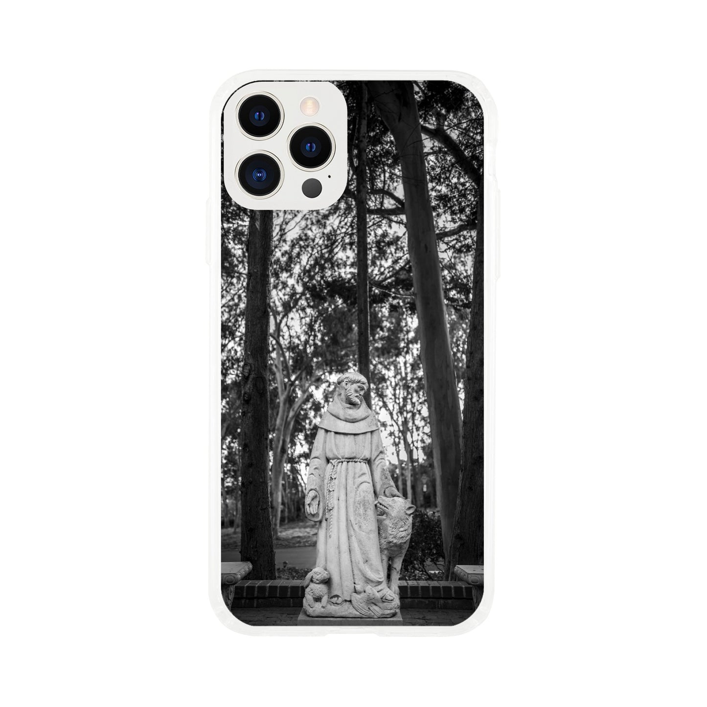 St Francis, the Patron Saint of Animals Clear Phone Case